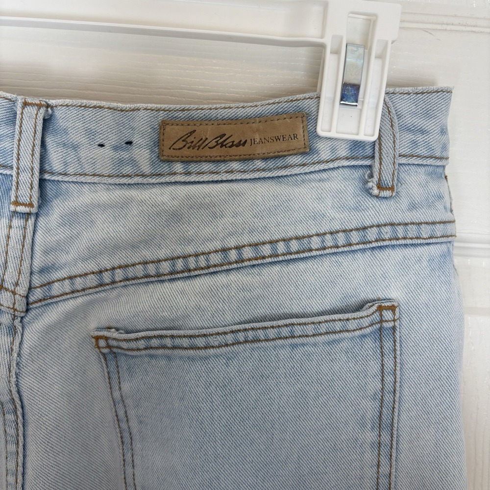 Bill Blass Vintage High Rise Mom Jeans Size 10 Easy Fit Straight Leg Light Wash - Picture 13 of 13